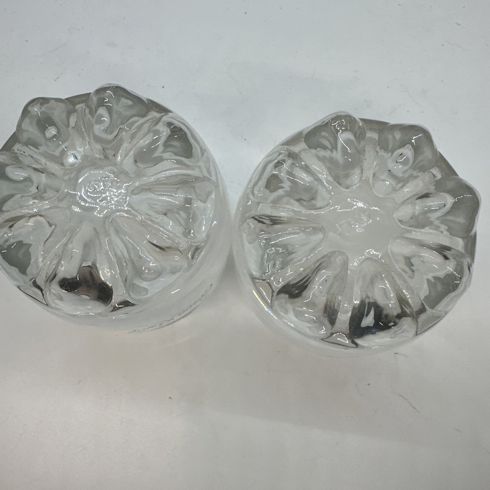 2 Crown Royal Whiskey Rocks Glasses Heavy Bottom Made In Italy Set 8 Point Vint. - Picture 2 of 3